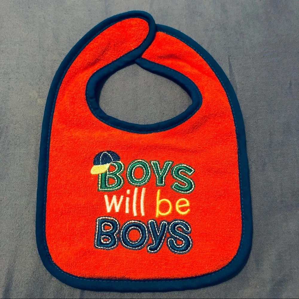 4 Pack of Baby Boy Towel Bibs